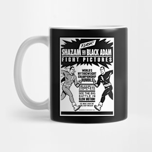 SHAZAM vs. BLACK ADAM - Fight poster 2.0 Mug